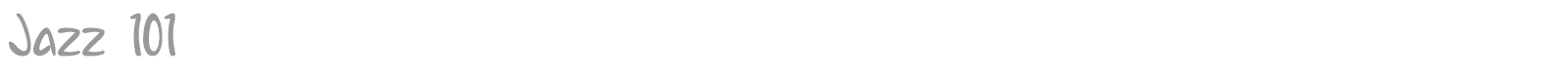 Jazz 101 font preview